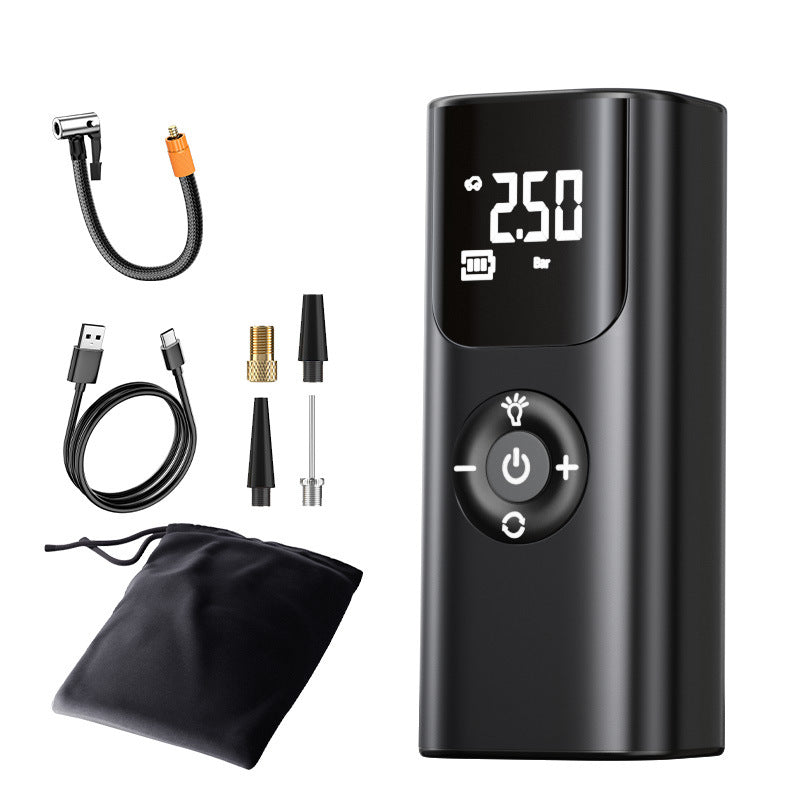 NOVA PRIME cordless tire inflator and accessories shown in the original product photo